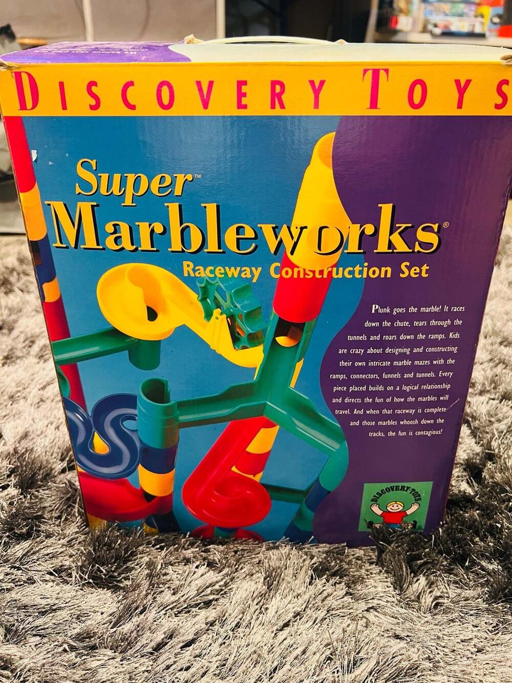 Vintage Discovery Toys Super Marbleworks Raceway Construction Set